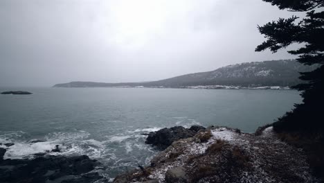 Maine-coastal-view-with-path-light-snow-slow-mo-24fps