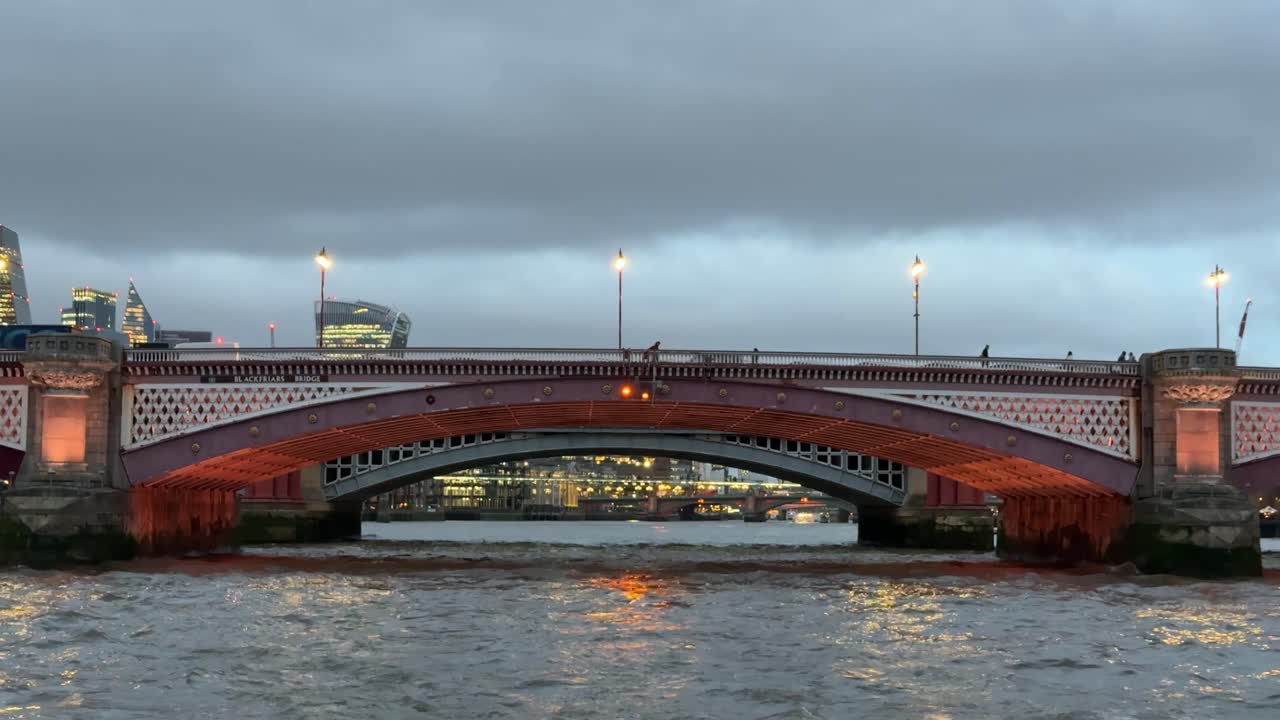 Blackfriars Bridge over the Thames in London