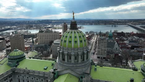 orbit around harrisburg, pennsylvania capitol building