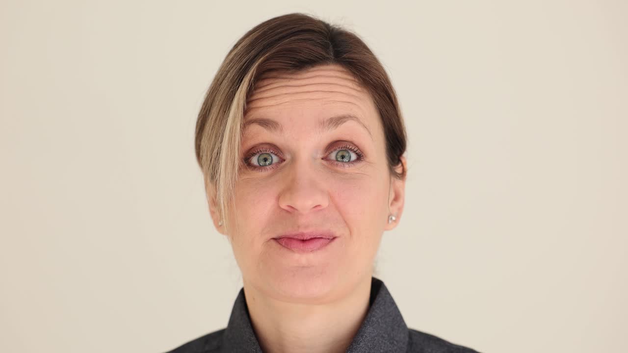 retrato de una mujer de mediana edad sonriente