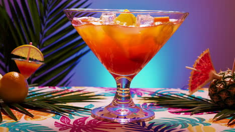 tropical summer cocktail