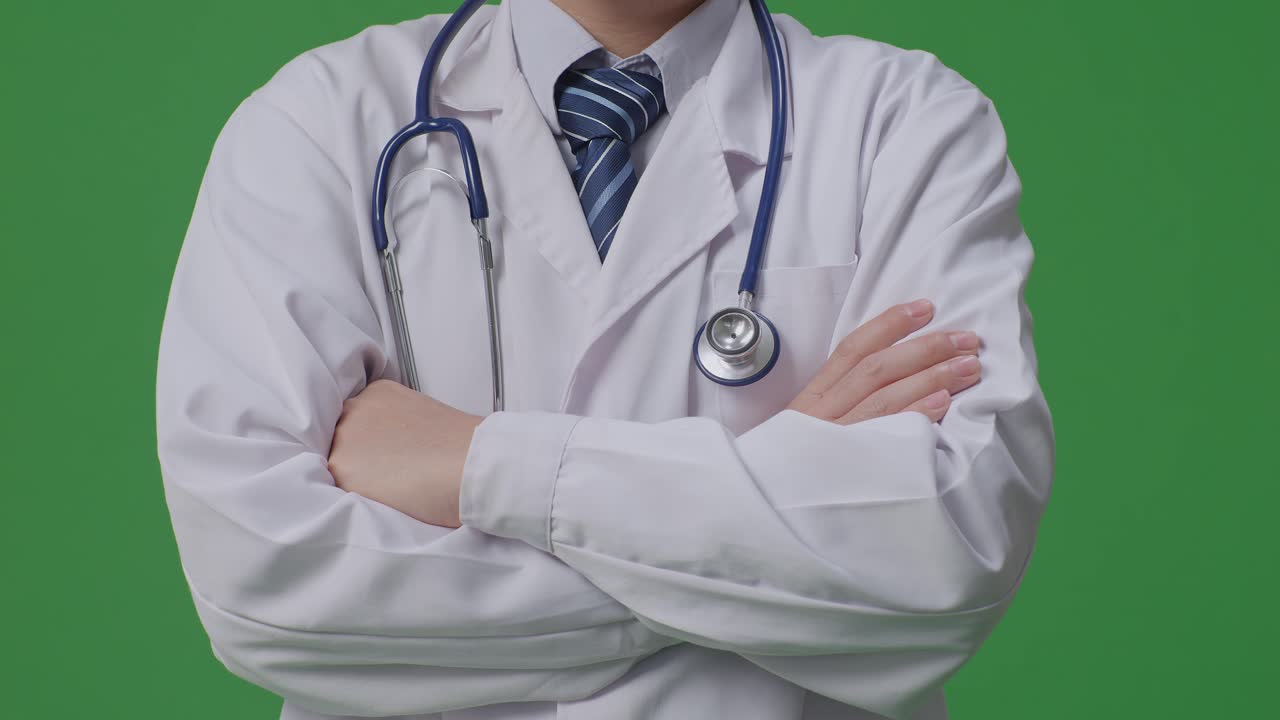聴診器を持つ医者