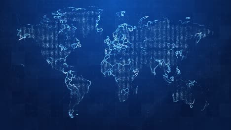 digital world map
