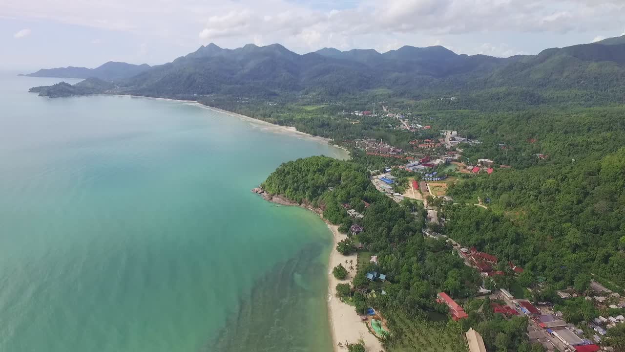 denso idílico koh chang island litoral turquesa ocean resort destino de viaje vista aérea