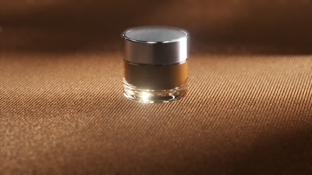 frasco de crema de oro de lujo