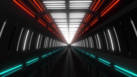 el túnel de neón futurista