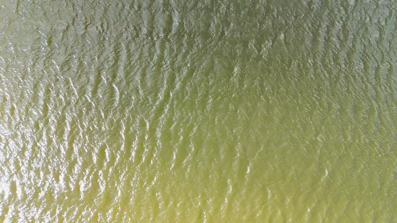 Širvėna Lake - Oldest Artificial Lake In Birzai, Lithuania. Aerial Drone Shot