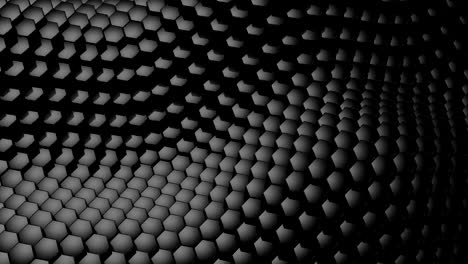 los hexágonos formaron una onda