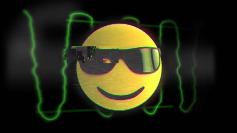 emoticono con gafas de sol