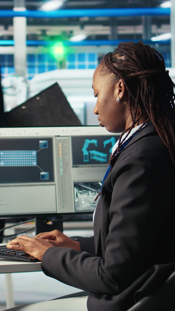 Vertical Video Photovoltaics Factory Programmer Using Ai To Monitor System Performance