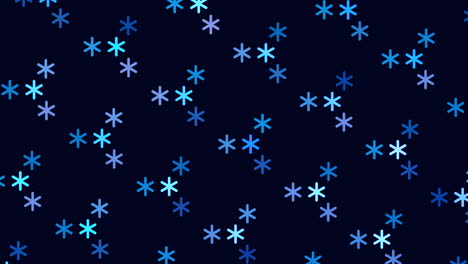 Abstract-neon-snowflakes-pattern