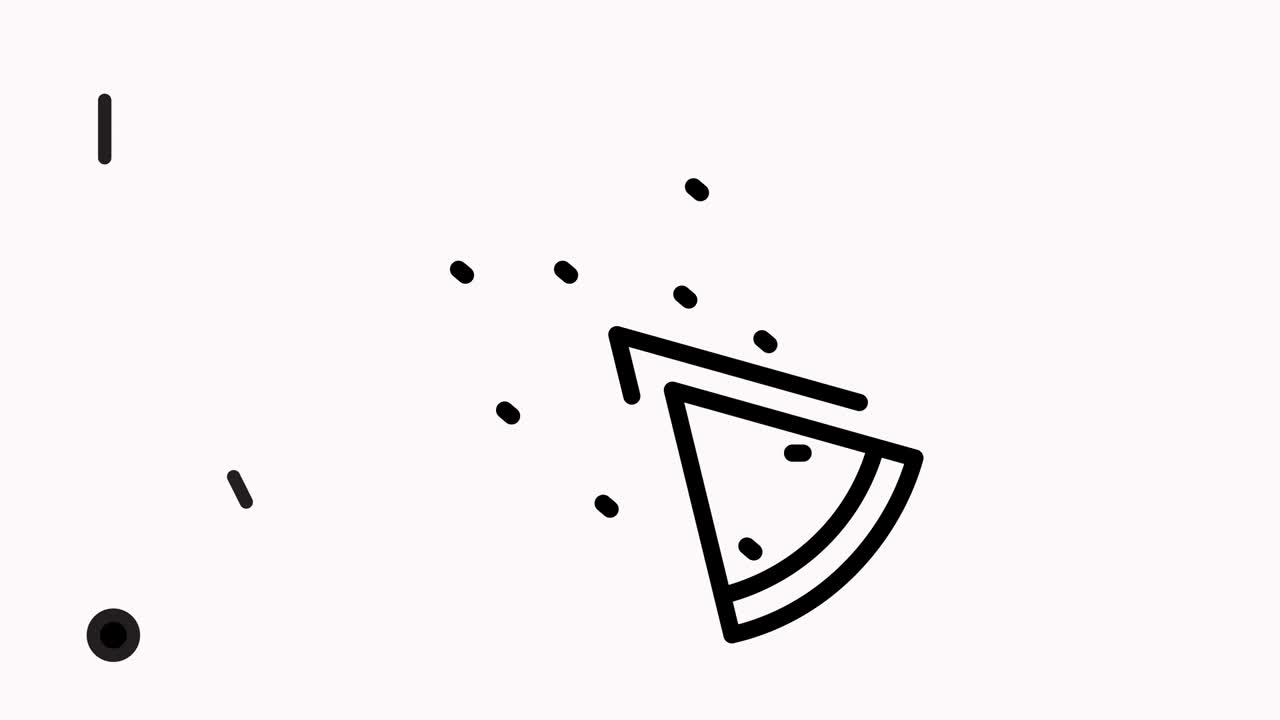 피자 배달 아이콘 애니메이션 영상 및 알파 채널