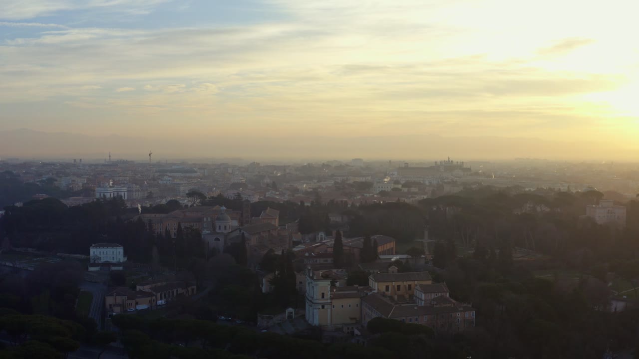 로마 도시 풍경의 조감도