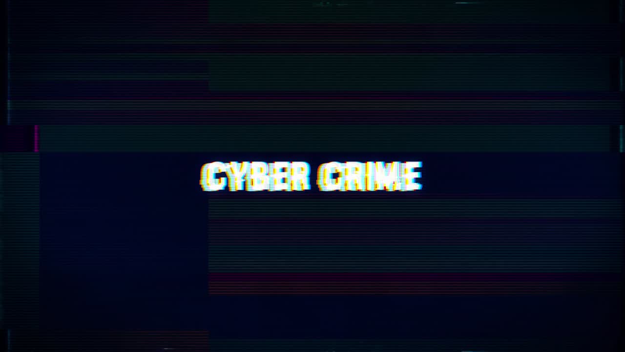 사이버 범죄 경고 컴퓨터 해킹 사이버 범죄경고 메시지 오류 및 노이즈 배경