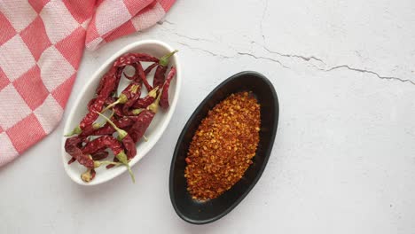 dried and ground red chili peppers