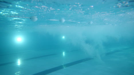 underwater view of a swimming pool