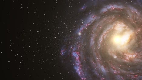 galaxias moviéndose y expandiéndose en el universo oscuro