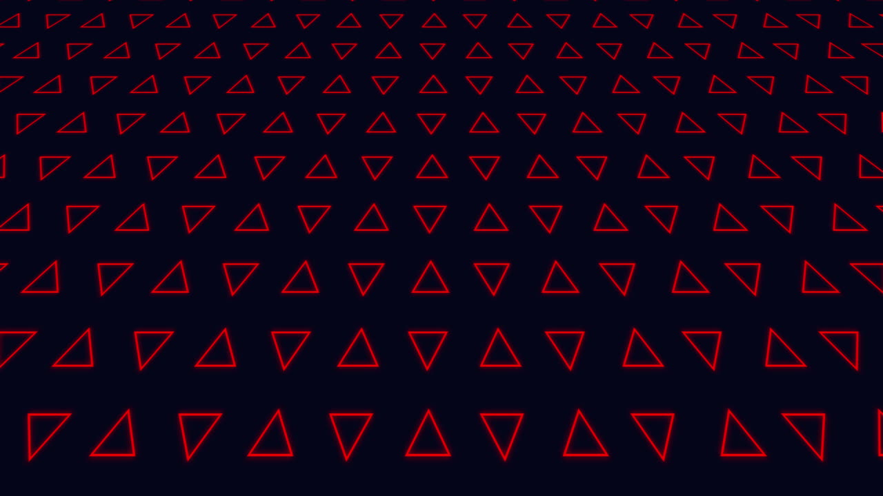 Repeating Futuristic Background of Red Triangles and Lines : Fully Loopable