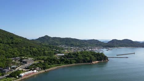 setouchi triennale site teshima island from drone
