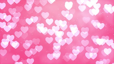 un fondo en bucle de corazones y estrellas animación de fondo en bucles.