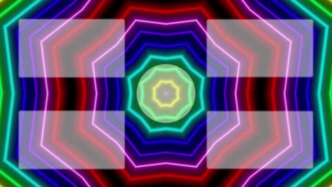 patrón de signo de neón tarjeta de finalización pantalla de finalización gráficos de movimiento