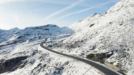 viaje de invierno en montaña