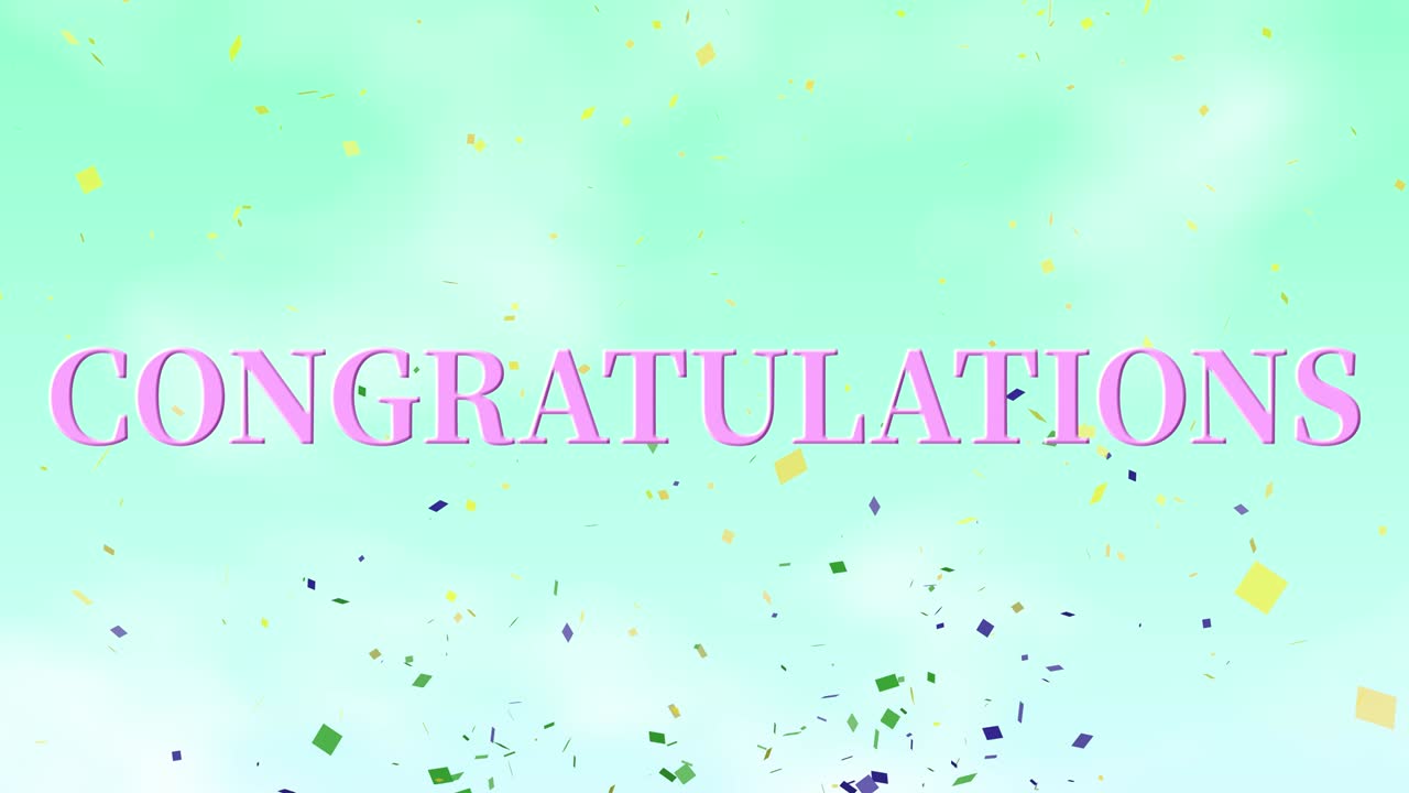 felicitaciones mensaje texto animación gráficos en movimiento