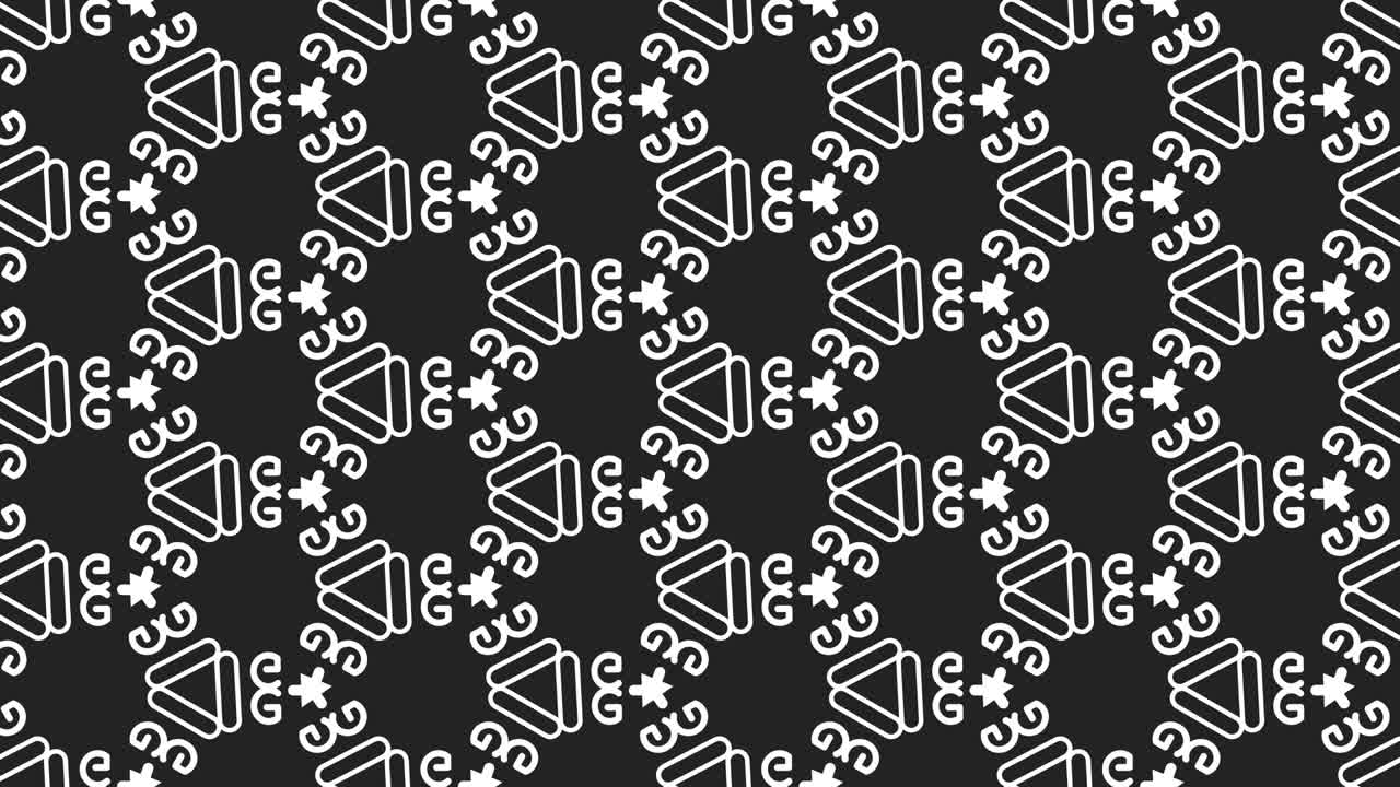 diseño de patrón sin costuras animado flotante