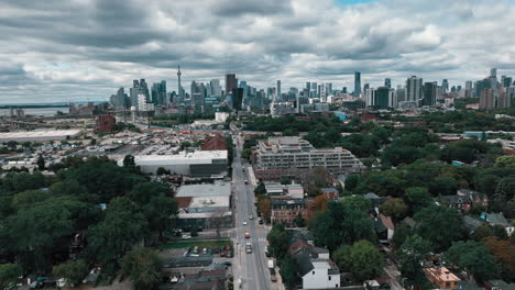 Leslieville-area-of-Toronto-Canada-Aerial-View