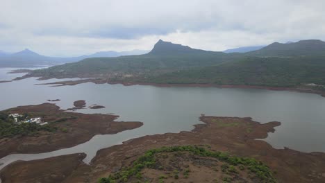 lonavala drone shot lonavala river bird eye