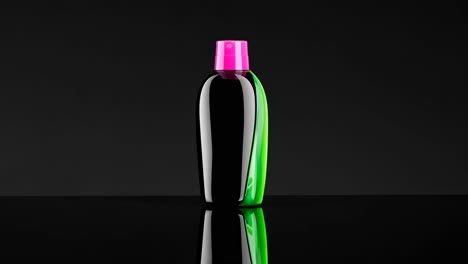 stylish black and pink spray bottle