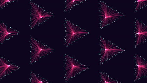 Futuristic-triangles-pattern-with-neon-glitters-and-lines