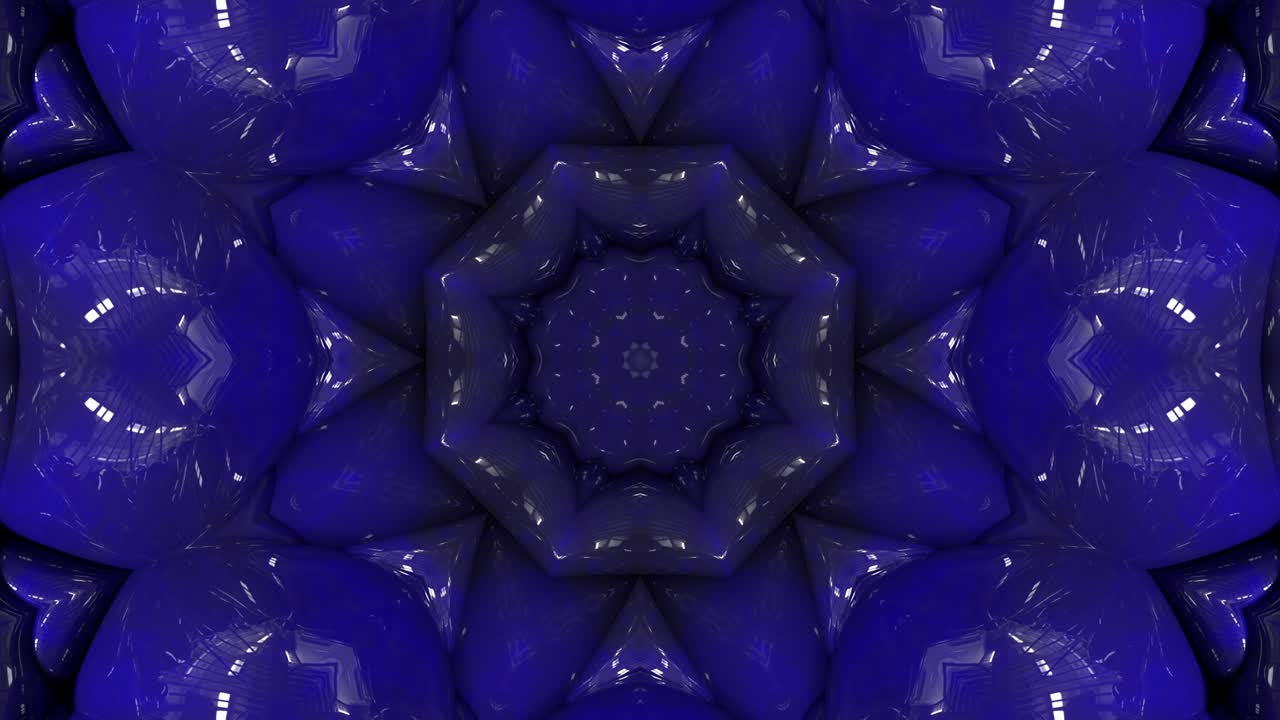 3d en bucle abstracto ornamentado fondo decorativo. caleidoscopio hipnótico.