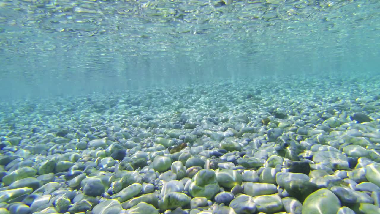 Underwater Texture Loop with stones