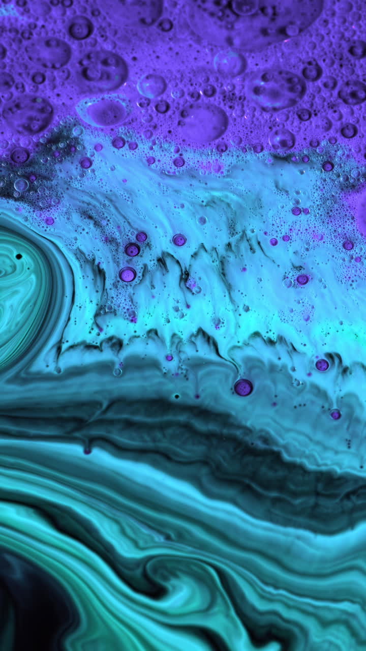 arte fluida astratta con bolle