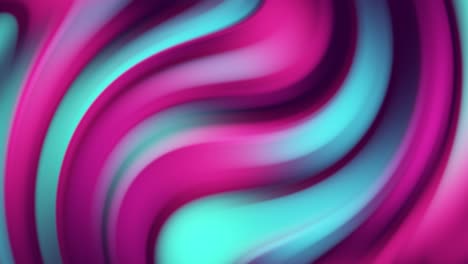 fondo de gradiente retorcido de bucle sin costuras. renderizado en 3d de filas y filas de rayas coloridas de color púrpura rosa y azul onduladas. animación de gradiente de onda colorida. futuros patrones geométricos fondo de movimiento.