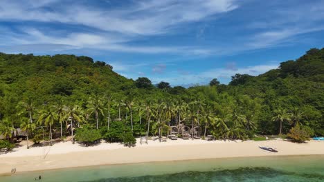 tropical island paradise beach in the philippines