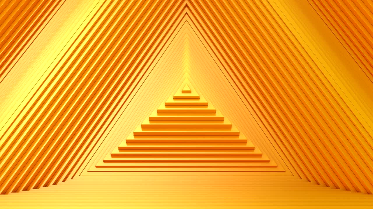 triángulos que forman una onda