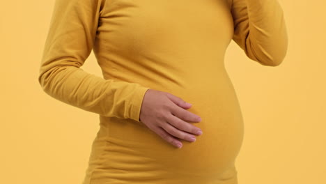 pregnant woman with a glass of wine