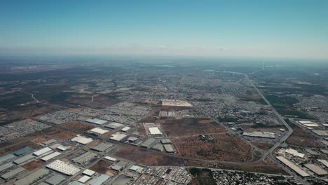 vista de pájaro de la hermosa ciudad de reynosa en tamaulipas, méxico