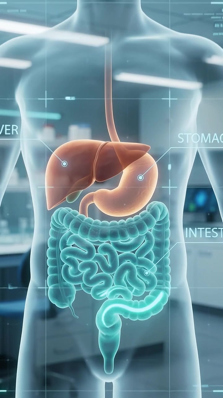 Digital Medical Visualization of Human Digestive System