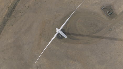 drone aerial of wind turbines in southern washington-17