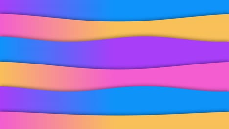 wave warp animation elegant calm flowing smooth shapes 3d background motion graphics visual effect abstract gradient colour orange pink blue