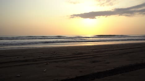 beautiful sunset at playa cuevita near the village el valle in the chocó department on the pacific coast of colombia