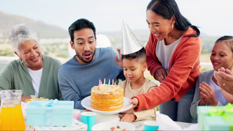 가족, 생일 파티와 축하 케이크