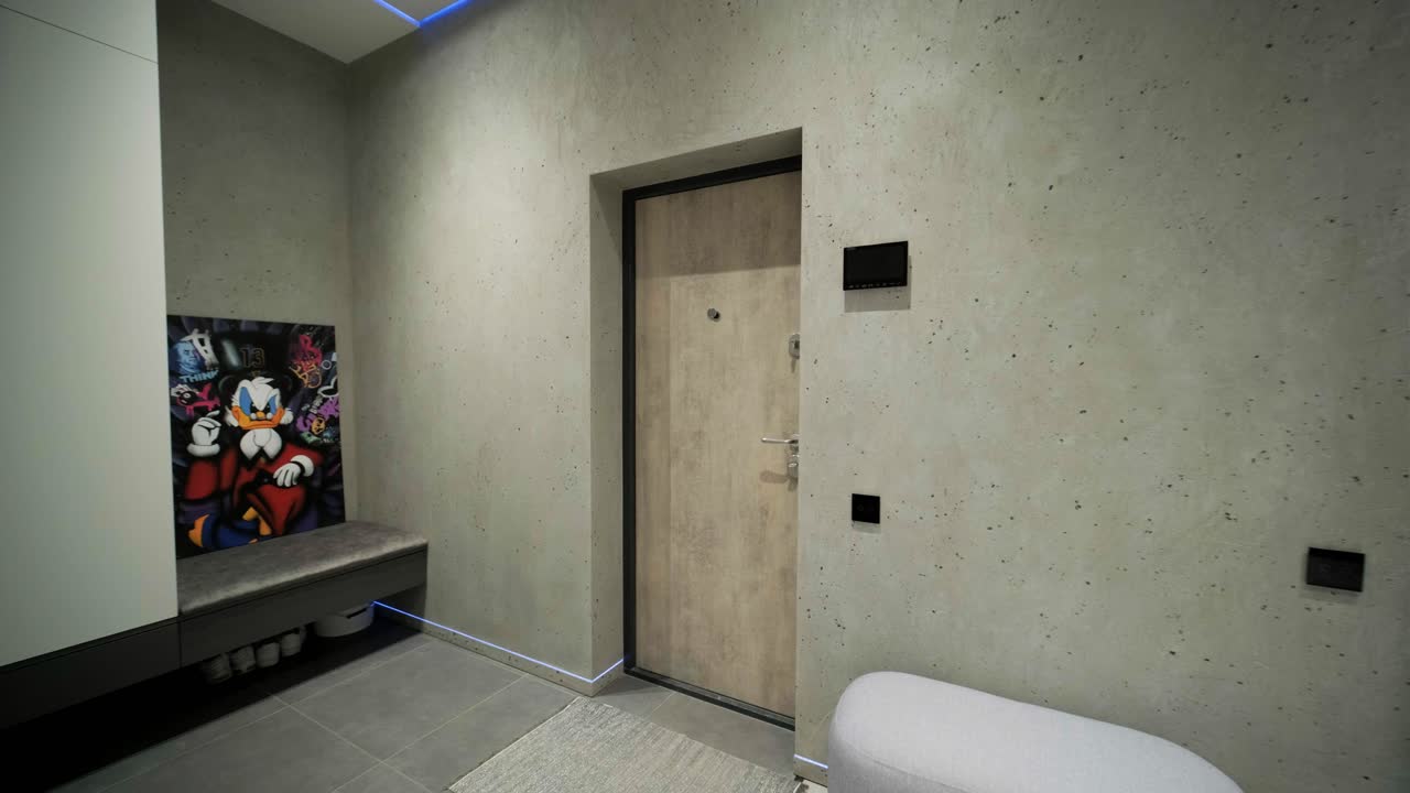 Modern stylish interior of a hallway. Home interior design