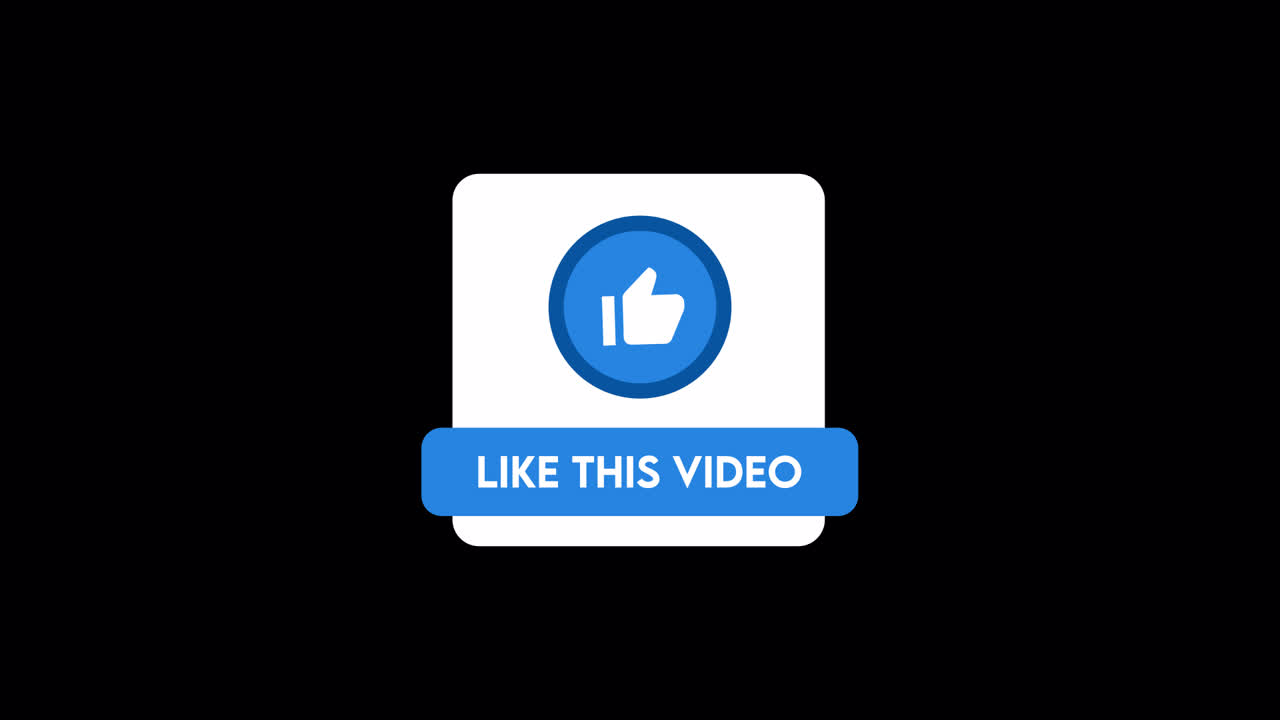 Animated Like Button Click with Thumbs Up Icon