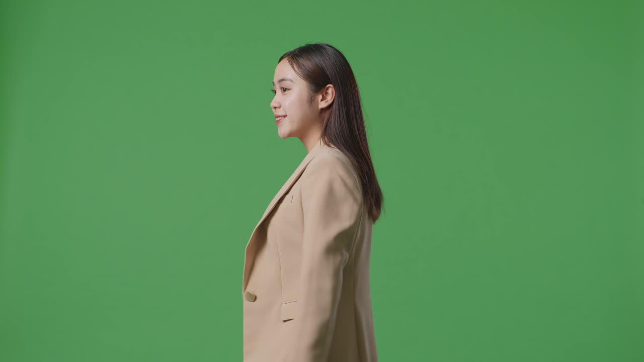 Businesswoman Walking - Profile View