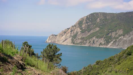 beautiful landscape view of cinque terre coastline