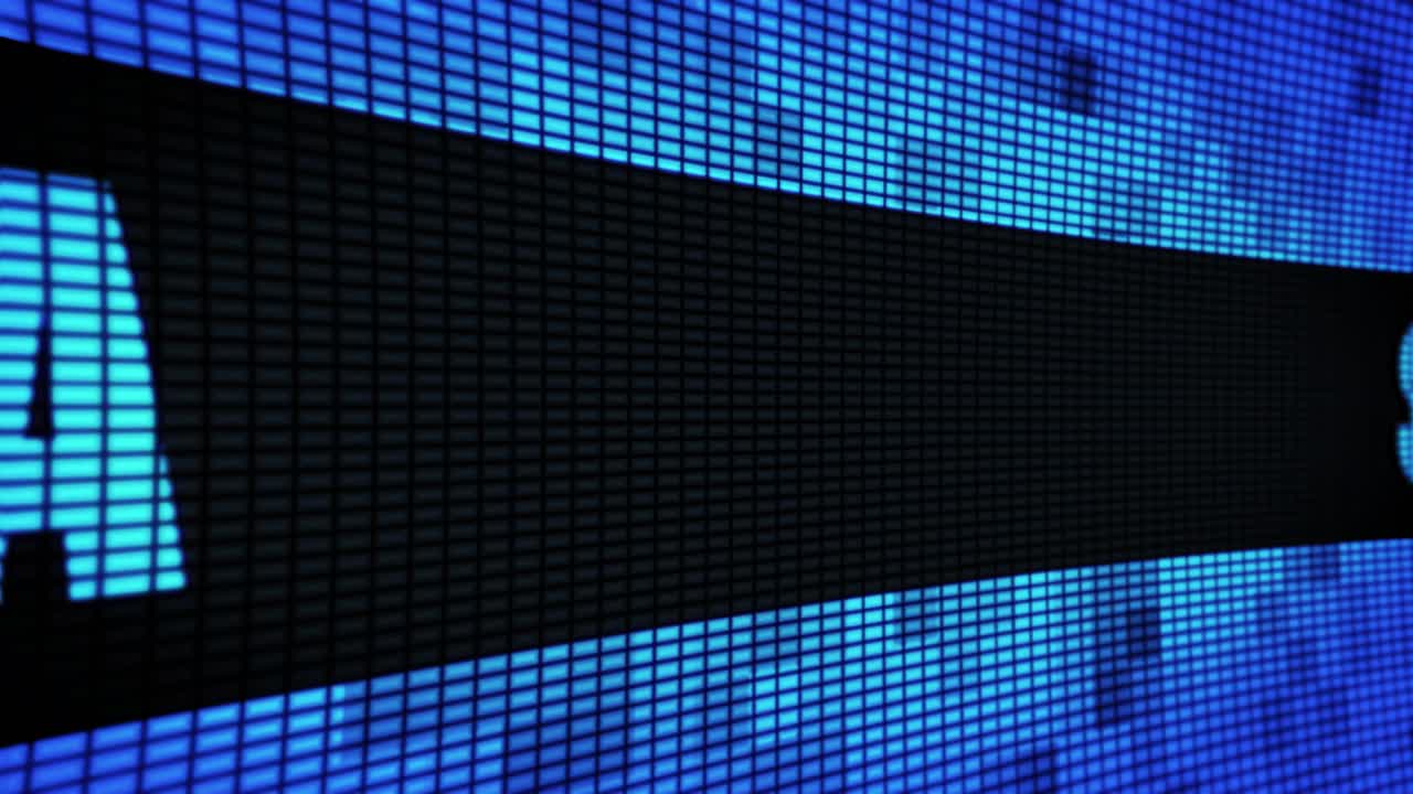 South Korea displayed on a digital screen